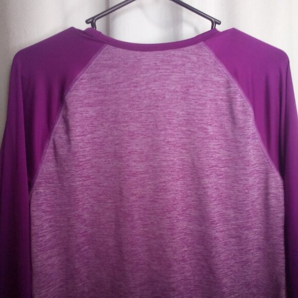 C9 Champion Shirt Women M Long Sleeve DuoDry Active Athletic Purple - Picture 3 of 16